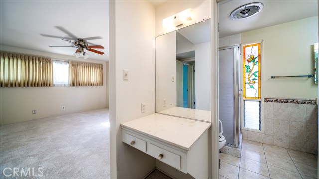 Master bedroom dressing area.