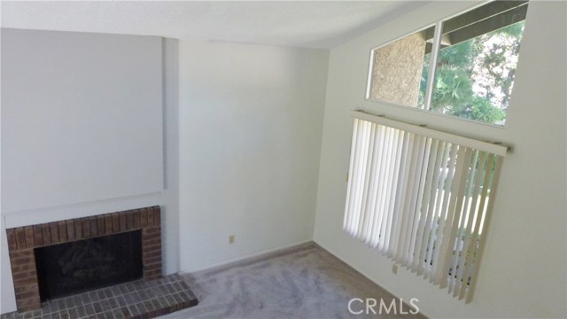 Living room with vaulted ceilings