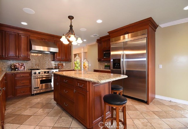 Gourmet Kitchen with Stainless Steel Appliances