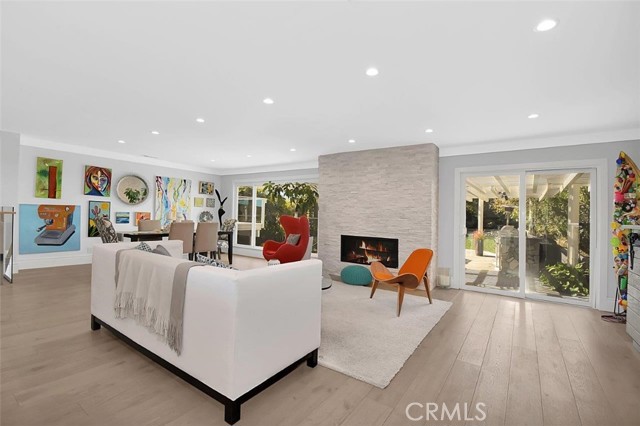 Enjoy the outdoors while sitting in front of a fireplace!