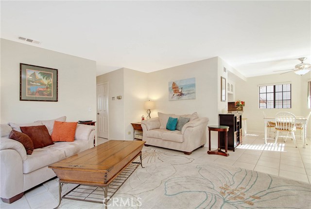 Another view of the family room leading to the eating area of the kitchen.