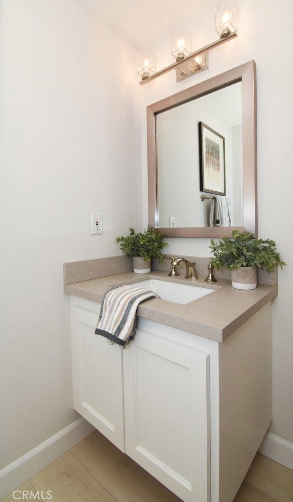 Powder room vanity