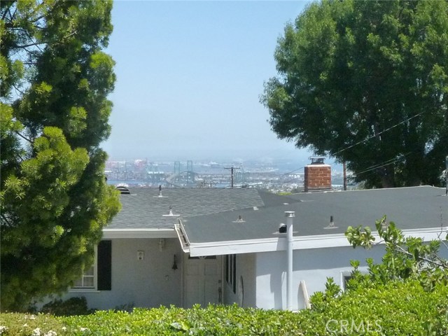 This is the view from the living room and two of the three bedrooms.