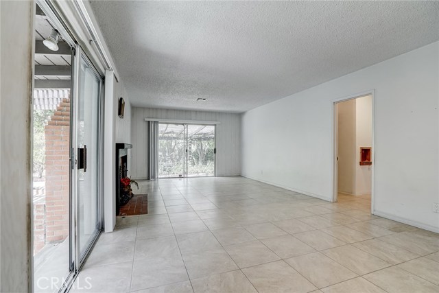 This view from the dining room shows the door going to the hallway towards the bedrooms and bathrooms.