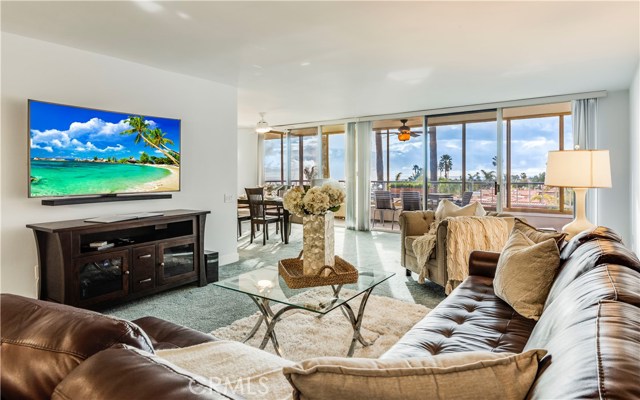 Open Floor living room with oceanview.