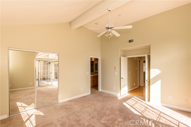 Master Bedroom with Vaulted Ceilings!