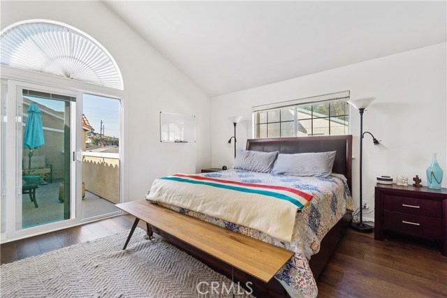 Pop out to the balcony from the master suite as well