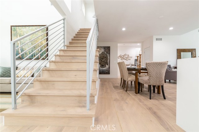 Beautiful wide plank oak flooring throughout
