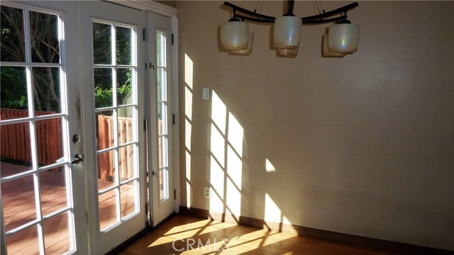 Dining Room adjacent to patio deck