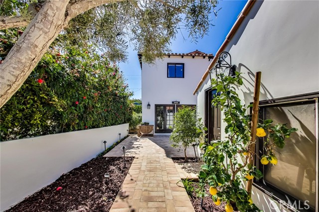 Picture taken from alley gate.