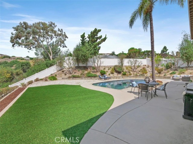 Beautiful large backyard with pool