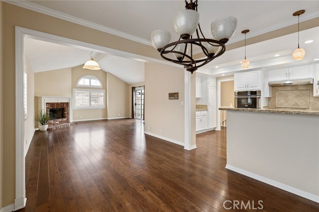 View from the dining area great floor plan for entertaining.