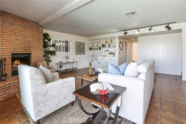 Family room -- note wet bar in back corner