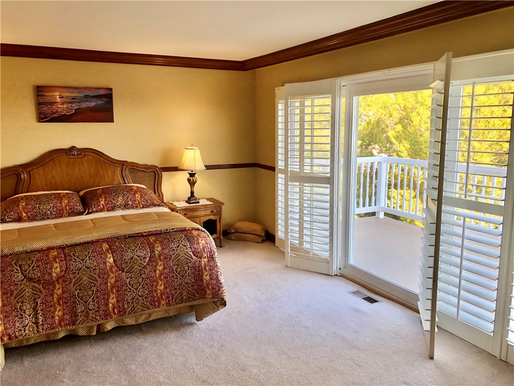 Master Bedroom with the Shutter doors open Panoramic Views lying in Bed (Balcony is 80ft Long)