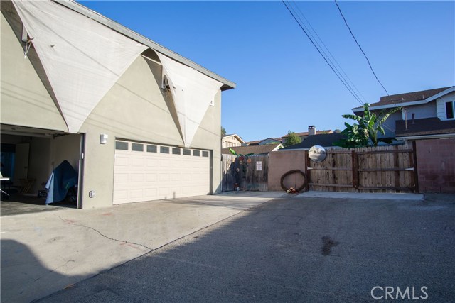 Back of Alley, 2 car detached garage.