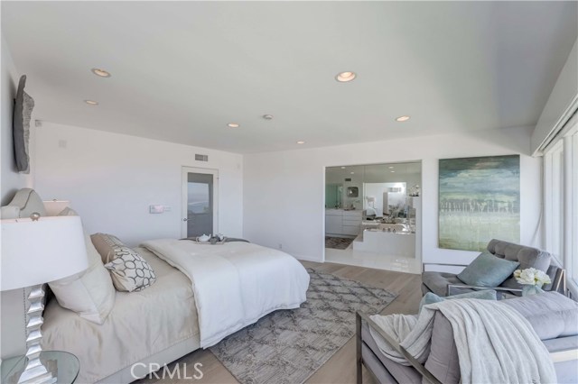 Open master bathroom