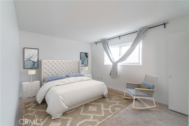 Downstairs bedroom 1 virtually staged