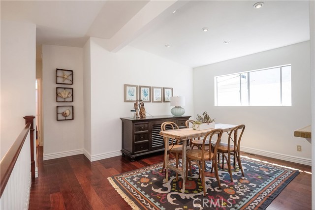 Bright dining room will accommodate family and friend gatherings.