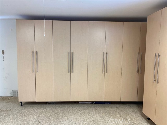 Storage cabinets in garage