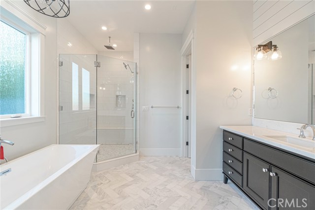 View of bathroom from master bedroom.