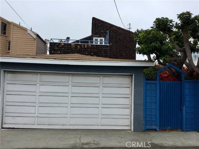 2 car detached garage from alley behind the house