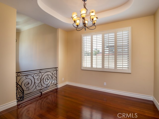 Dining area is a separate area open to the living room and kitchen.