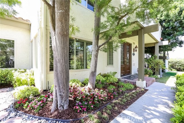 Welcoming and colorful front