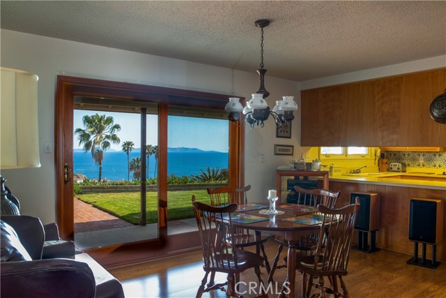 Incredible view of Catalina Island from the sitting room next to the kitchen.