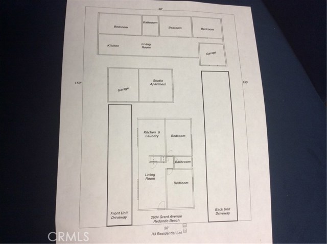 Site plan.   Nor to scale