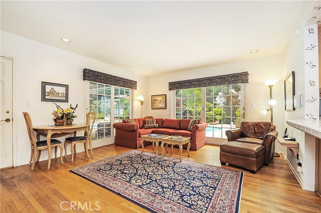 Family room next to kitchen