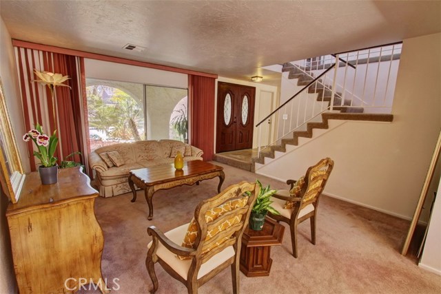 Living room is inviting