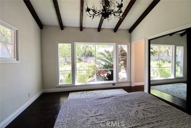 View out to Courtyard from Master Bedroom