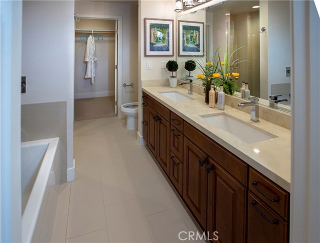 Master Bathroom in Model Home