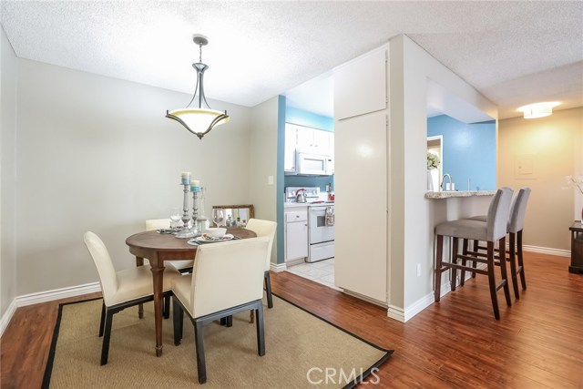 Dining area plus breakfast bar