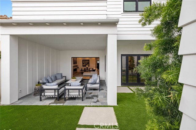 Beautifully landscaped backyard