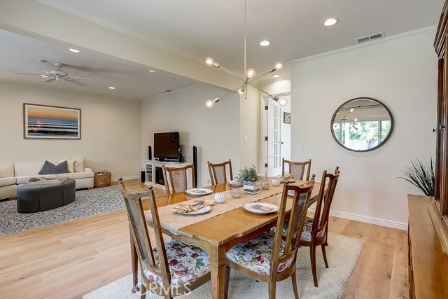 Another angle showing Formal dining area and living space.