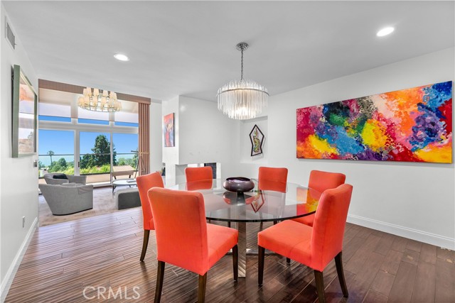 Wonderful formal dining room has views, too!