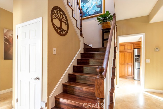 Stairway and storage closet