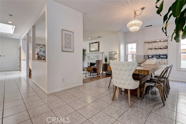 Formal Dining Room Area with View to Formal Living Room