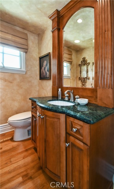 Powder Room on upper level.