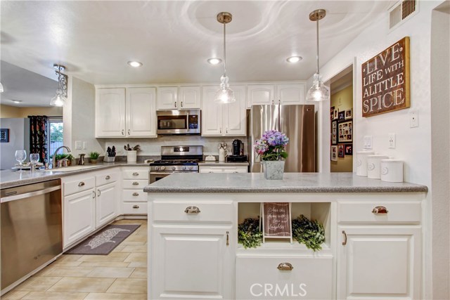 Open Concept design opens kitchen up to the large family room creating a great room.