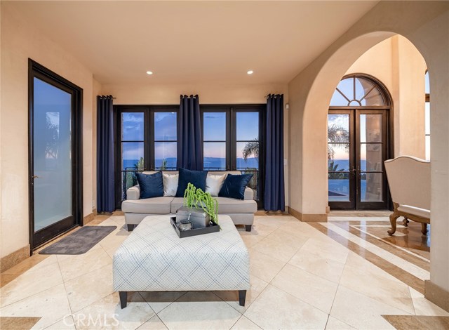 Family room adjacent to kitchen