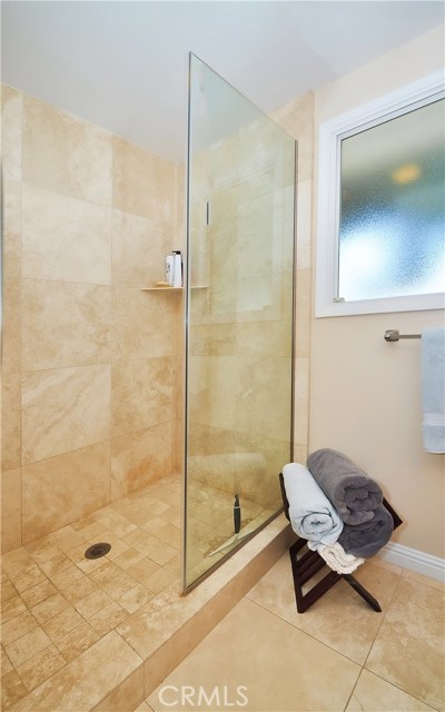 Hallway walk in shower