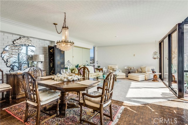 City Views to Palos Verdes from the Southeast Window in the Living Area, Ocean Views from Kitchen, Dining Area & the Kitchen