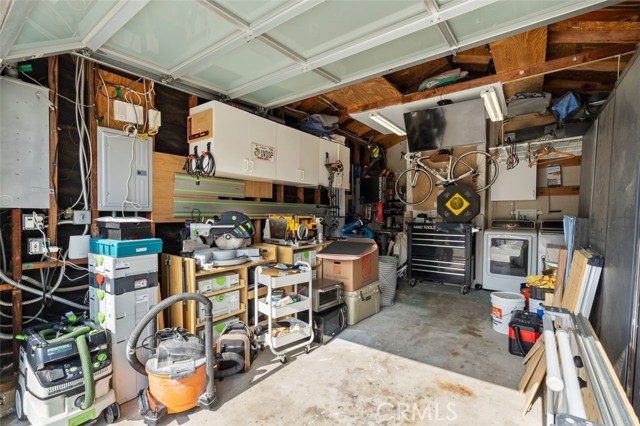 garage interior includes laundry