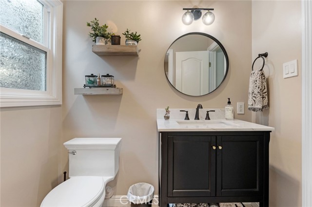 Lower level bath- shower on opposite wall