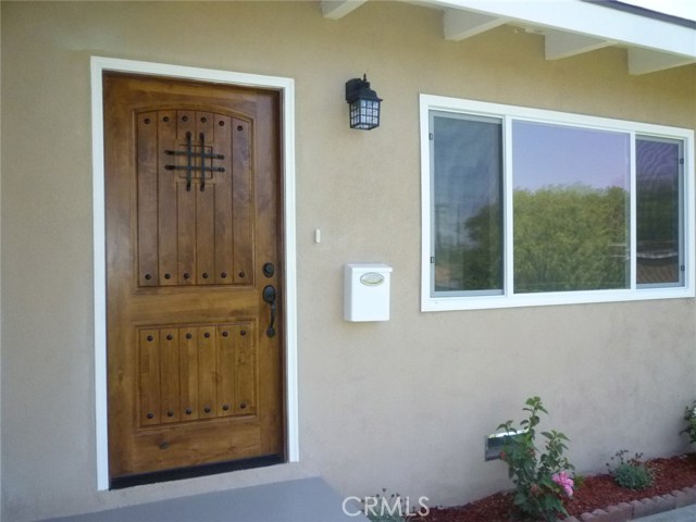 Front door at main entry.