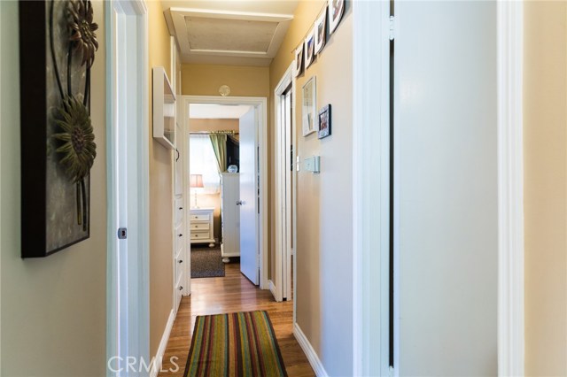 Hallway looking from bedroom 2 to 1