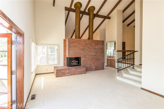 Living Room with Stunning Fireplace!