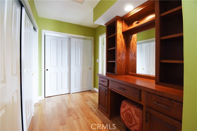 Master bedroom dressing area.